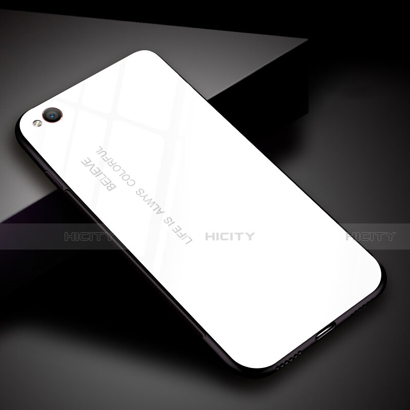 Custodia Silicone Specchio Laterale Sfumato Arcobaleno Cover per Xiaomi Redmi Go