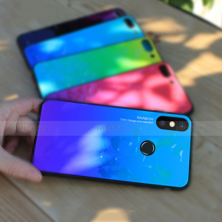 Custodia Silicone Specchio Laterale Sfumato Cover per Xiaomi Mi A2