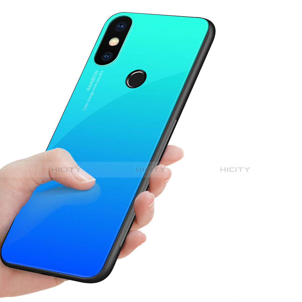 Custodia Silicone Specchio Laterale Sfumato Cover per Xiaomi Mi A2