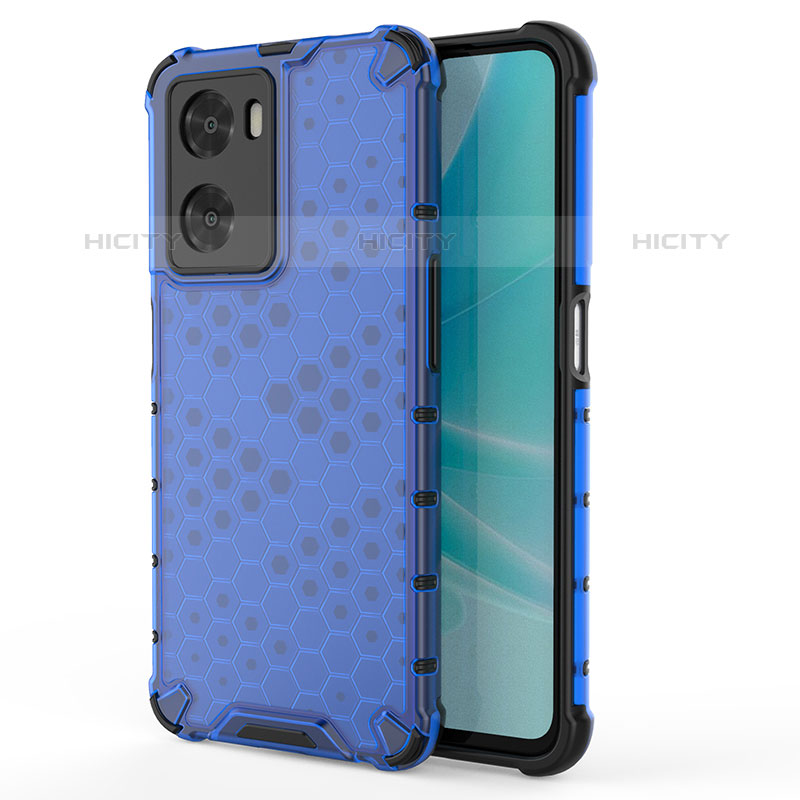 Custodia Silicone Trasparente Laterale 360 Gradi Cover AM1 per OnePlus Nord N20 SE Blu