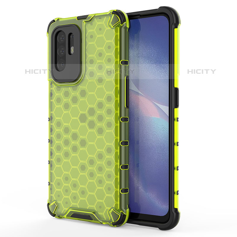 Custodia Silicone Trasparente Laterale 360 Gradi Cover AM1 per Oppo F19 Pro+ Plus 5G