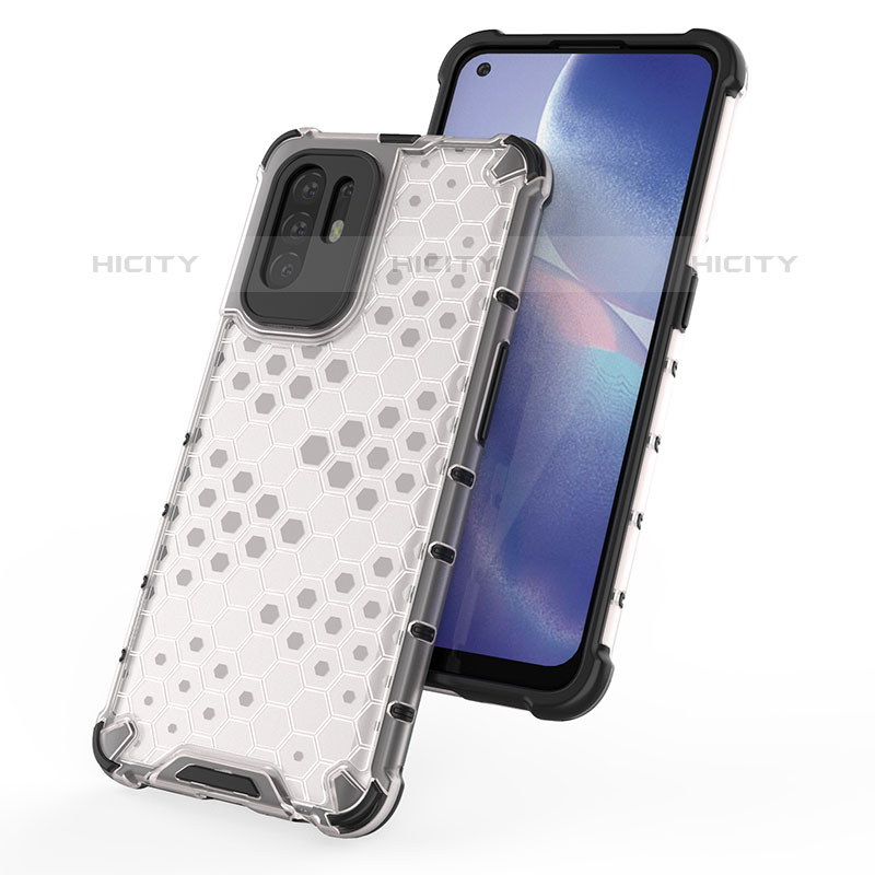 Custodia Silicone Trasparente Laterale 360 Gradi Cover AM1 per Oppo F19 Pro+ Plus 5G