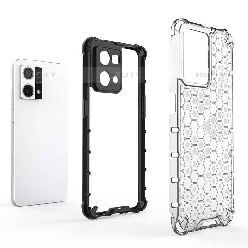 Custodia Silicone Trasparente Laterale 360 Gradi Cover AM1 per Oppo Reno7 4G