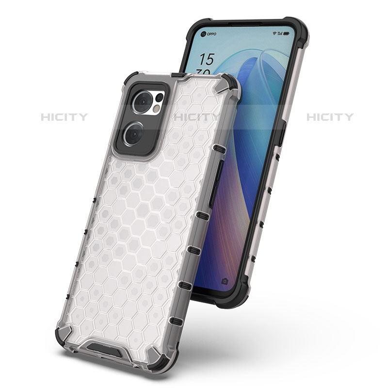 Custodia Silicone Trasparente Laterale 360 Gradi Cover AM1 per Oppo Reno7 5G