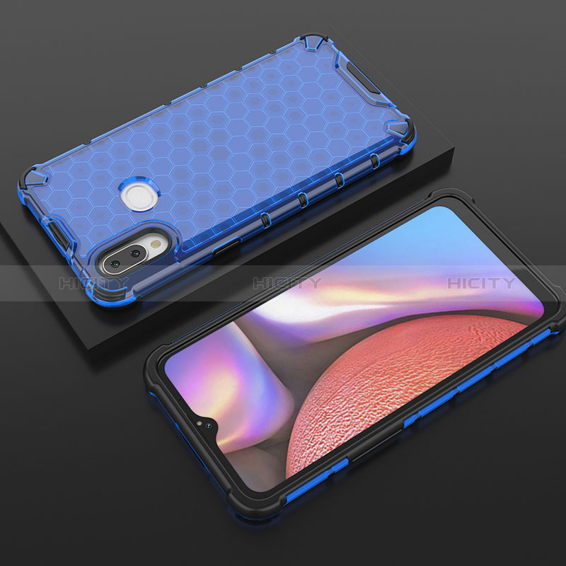 Custodia Silicone Trasparente Laterale 360 Gradi Cover AM1 per Samsung Galaxy A10s Blu