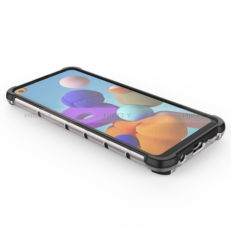 Custodia Silicone Trasparente Laterale 360 Gradi Cover AM1 per Samsung Galaxy A21s