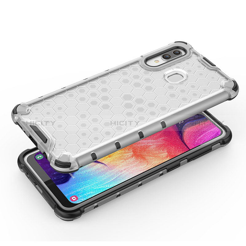 Custodia Silicone Trasparente Laterale 360 Gradi Cover AM1 per Samsung Galaxy A30