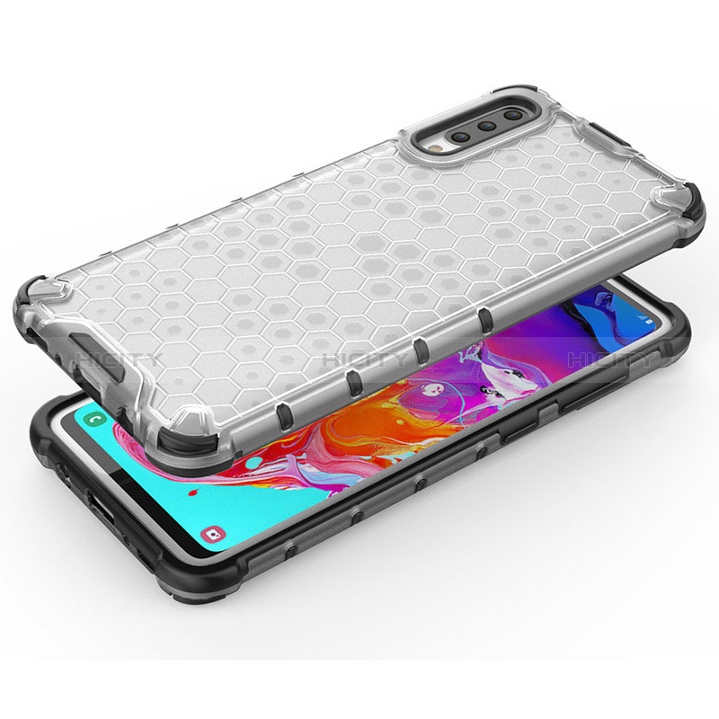 Custodia Silicone Trasparente Laterale 360 Gradi Cover AM1 per Samsung Galaxy A70