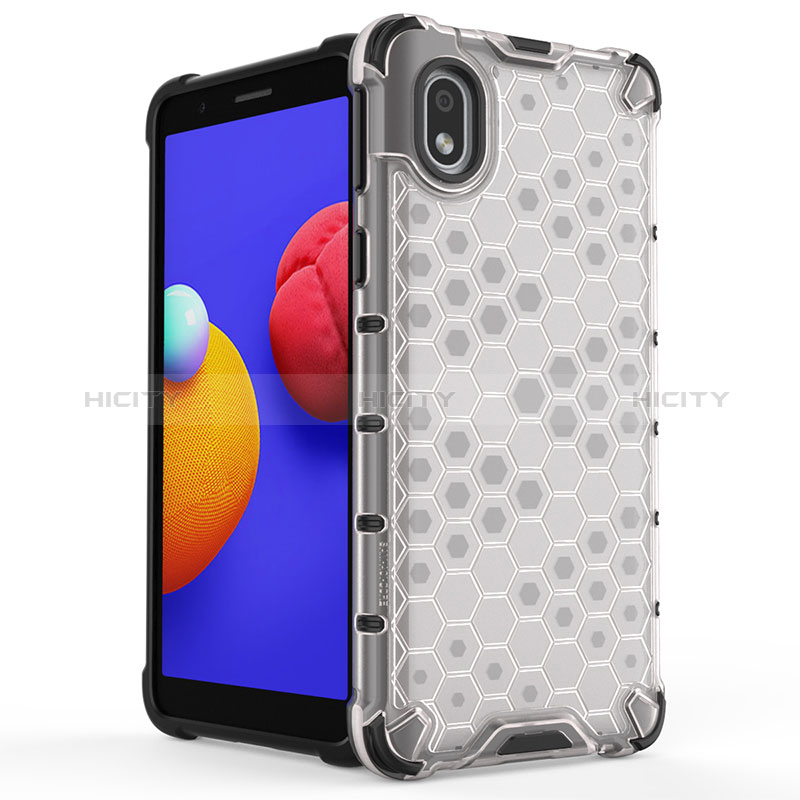 Custodia Silicone Trasparente Laterale 360 Gradi Cover AM1 per Samsung Galaxy M01 Core