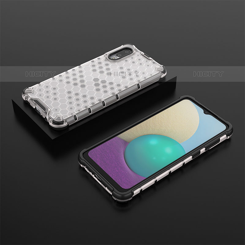 Custodia Silicone Trasparente Laterale 360 Gradi Cover AM1 per Samsung Galaxy M02