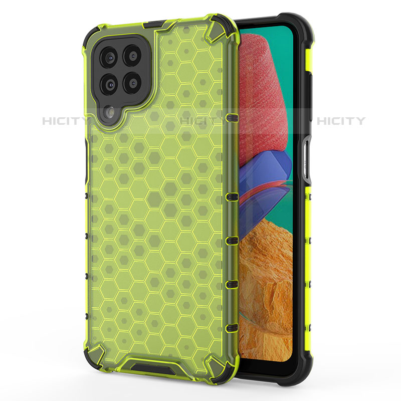 Custodia Silicone Trasparente Laterale 360 Gradi Cover AM1 per Samsung Galaxy M33 5G Verde