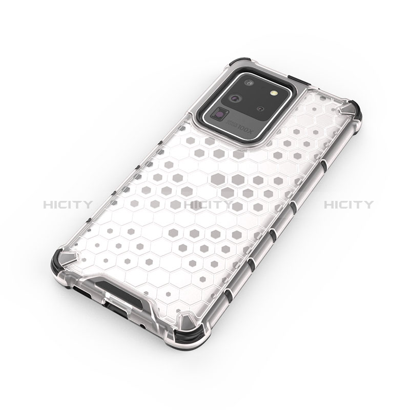 Custodia Silicone Trasparente Laterale 360 Gradi Cover AM1 per Samsung Galaxy S20 Ultra