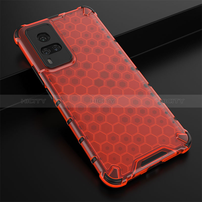 Custodia Silicone Trasparente Laterale 360 Gradi Cover AM1 per Vivo X60 Pro 5G