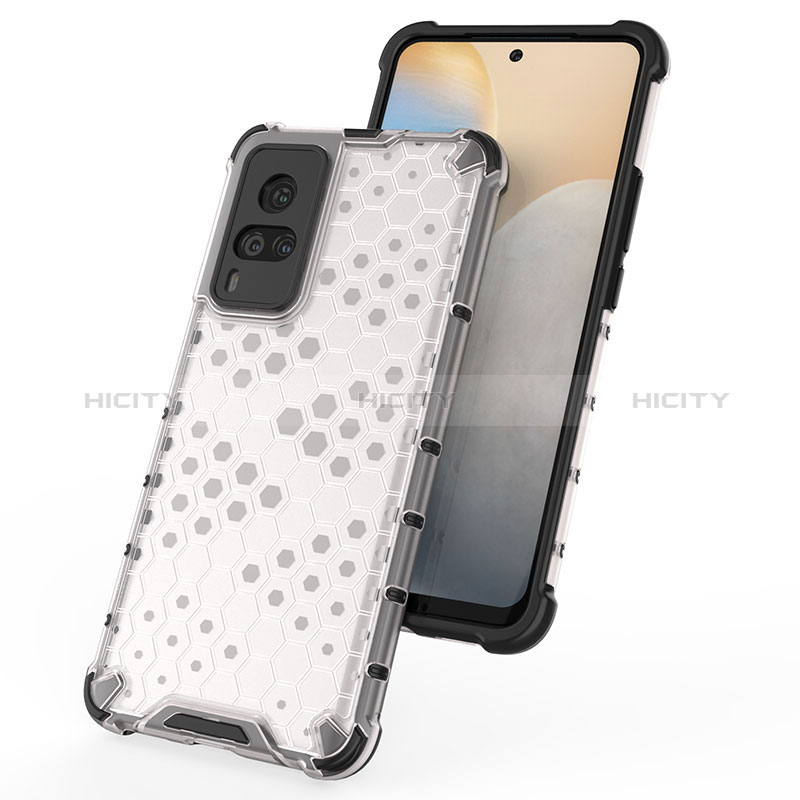 Custodia Silicone Trasparente Laterale 360 Gradi Cover AM1 per Vivo X60 Pro 5G