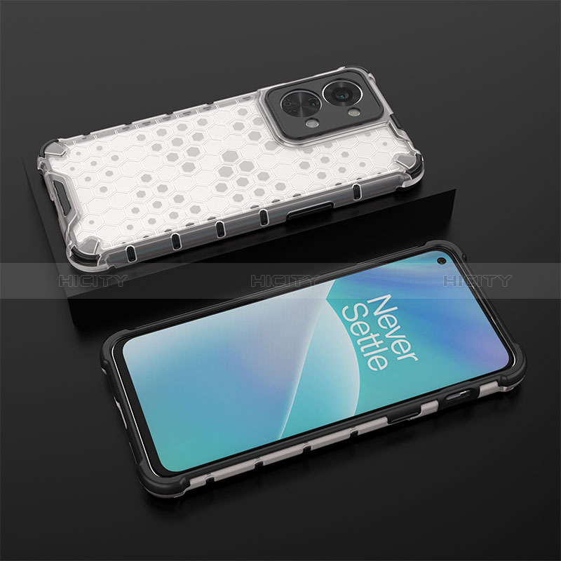 Custodia Silicone Trasparente Laterale 360 Gradi Cover AM2 per OnePlus Nord 2T 5G