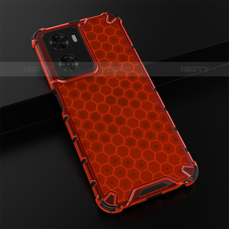 Custodia Silicone Trasparente Laterale 360 Gradi Cover AM2 per OnePlus Nord N20 SE Rosso