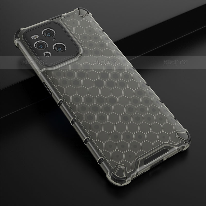 Custodia Silicone Trasparente Laterale 360 Gradi Cover AM2 per Oppo Find X3 Pro 5G