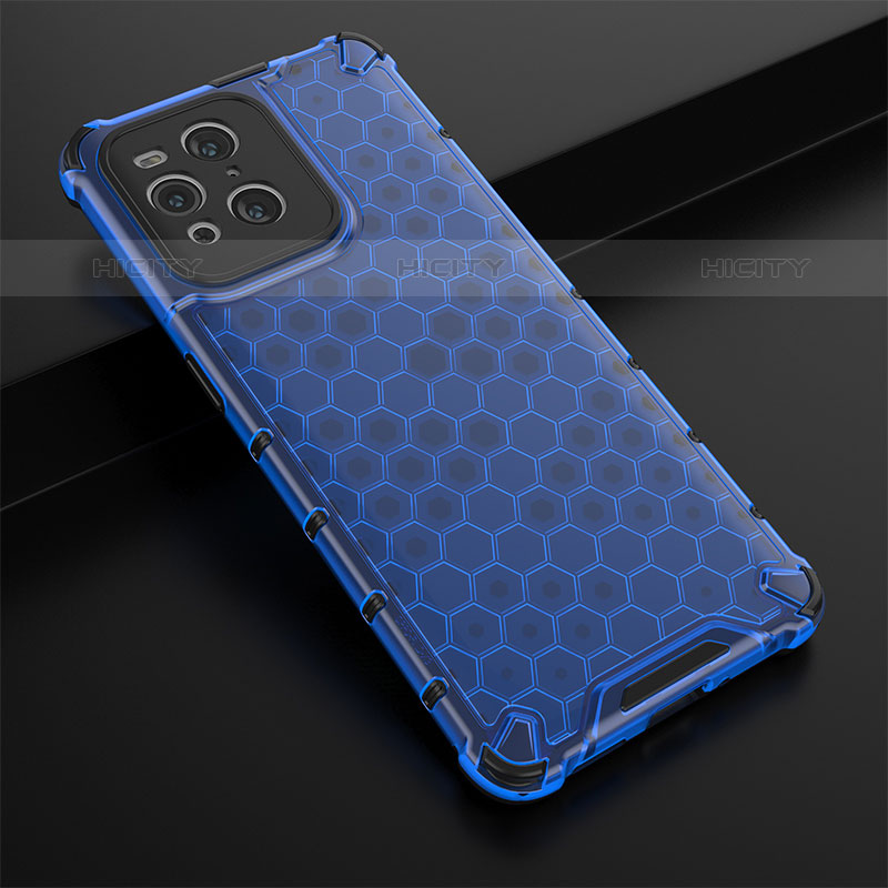 Custodia Silicone Trasparente Laterale 360 Gradi Cover AM2 per Oppo Find X3 Pro 5G