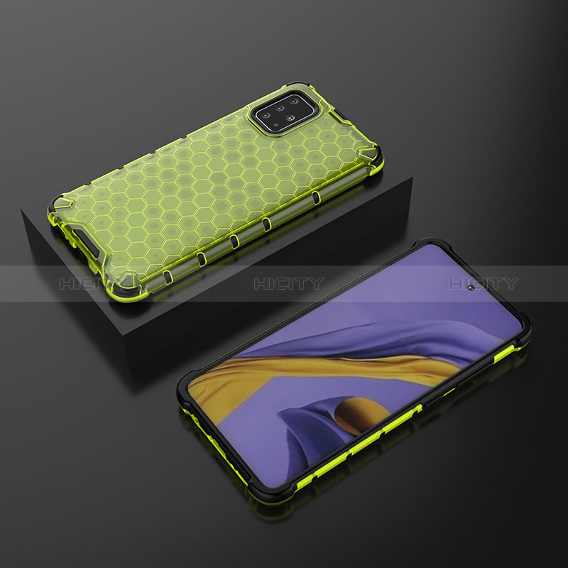 Custodia Silicone Trasparente Laterale 360 Gradi Cover AM2 per Samsung Galaxy A51 4G Verde