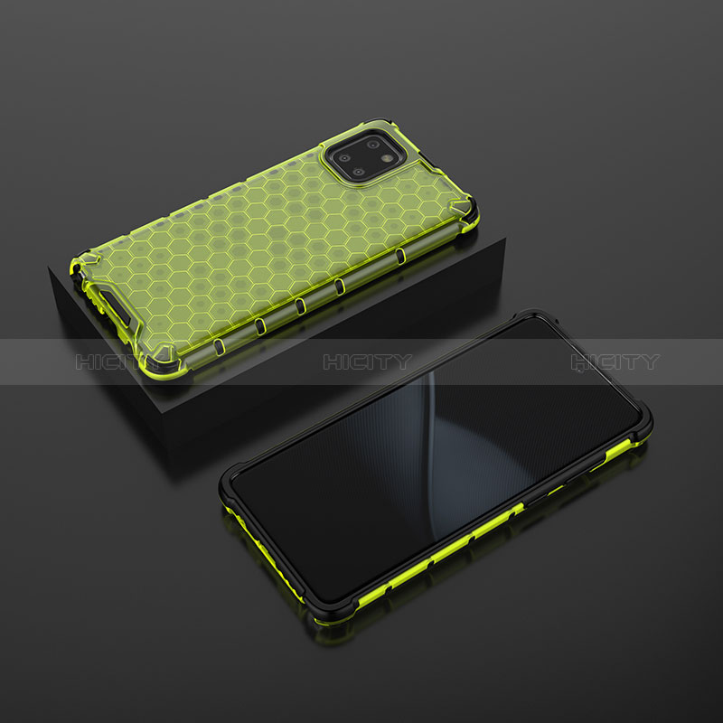 Custodia Silicone Trasparente Laterale 360 Gradi Cover AM2 per Samsung Galaxy A81 Verde