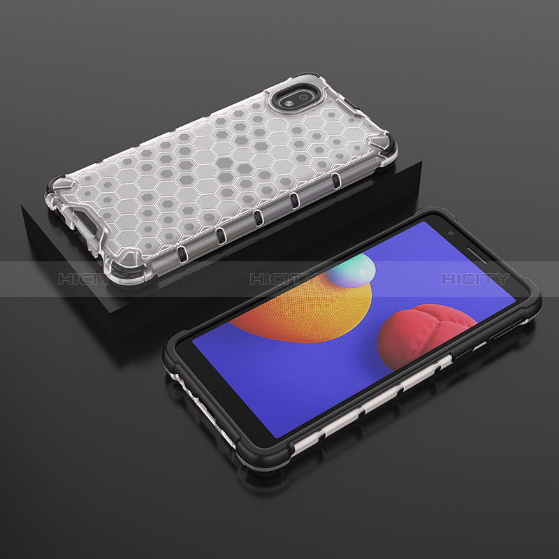 Custodia Silicone Trasparente Laterale 360 Gradi Cover AM2 per Samsung Galaxy M01 Core