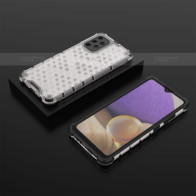 Custodia Silicone Trasparente Laterale 360 Gradi Cover AM2 per Samsung Galaxy M32 5G