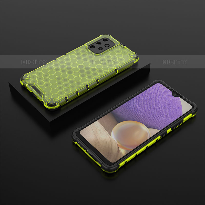 Custodia Silicone Trasparente Laterale 360 Gradi Cover AM2 per Samsung Galaxy M32 5G Verde