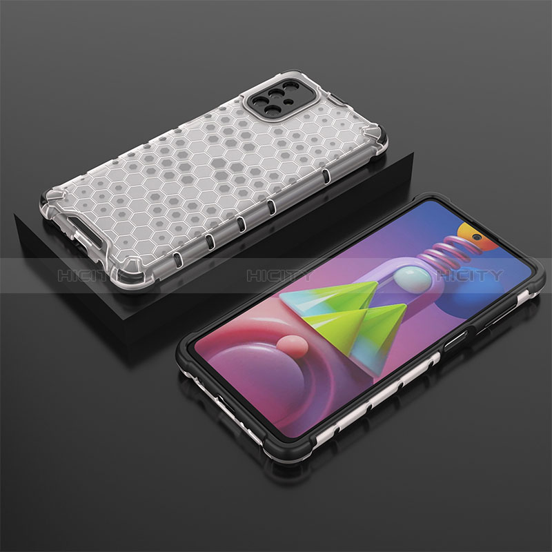 Custodia Silicone Trasparente Laterale 360 Gradi Cover AM2 per Samsung Galaxy M51