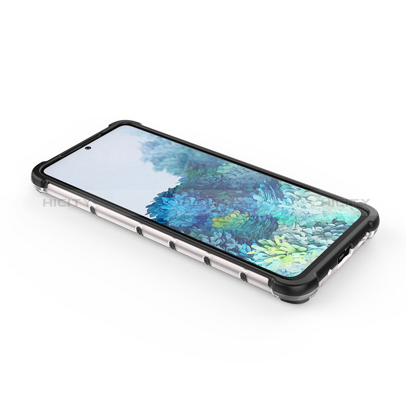 Custodia Silicone Trasparente Laterale 360 Gradi Cover AM2 per Samsung Galaxy S20 Plus