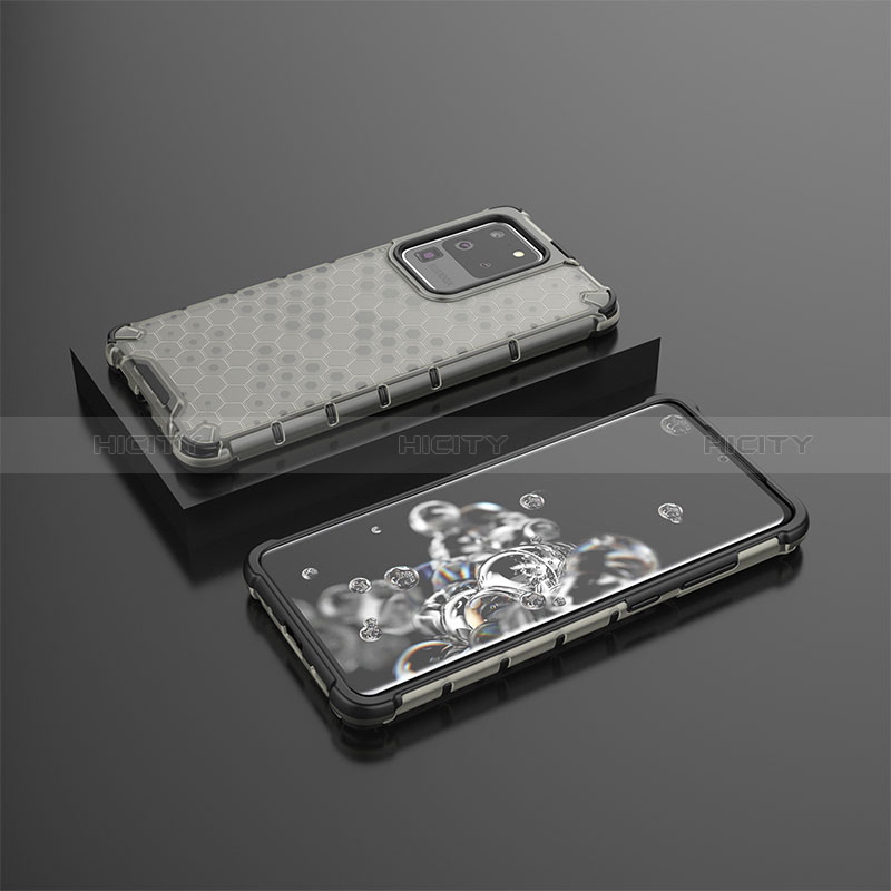 Custodia Silicone Trasparente Laterale 360 Gradi Cover AM2 per Samsung Galaxy S20 Ultra 5G
