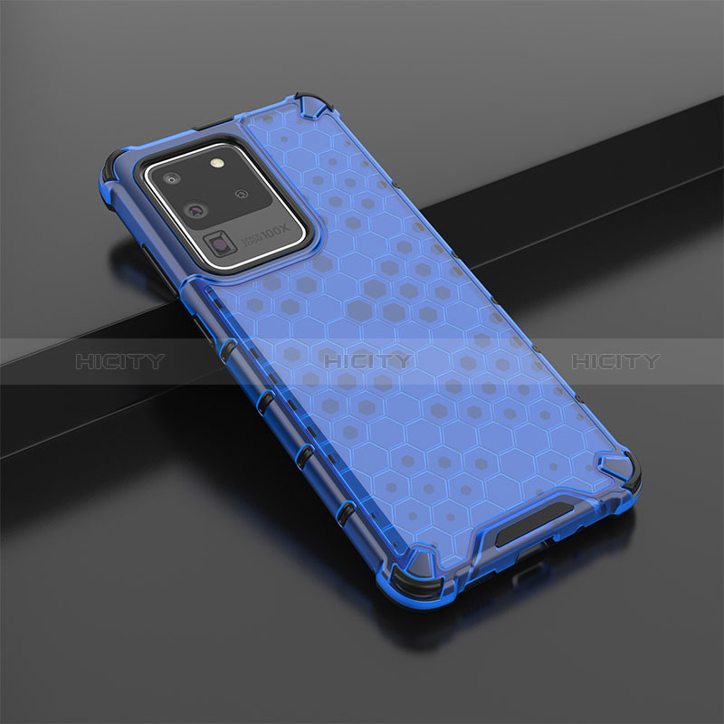 Custodia Silicone Trasparente Laterale 360 Gradi Cover AM2 per Samsung Galaxy S20 Ultra 5G