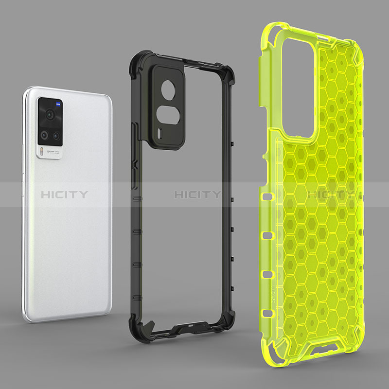 Custodia Silicone Trasparente Laterale 360 Gradi Cover AM2 per Vivo X60 Pro 5G