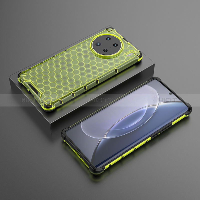 Custodia Silicone Trasparente Laterale 360 Gradi Cover AM2 per Vivo X90 Pro 5G