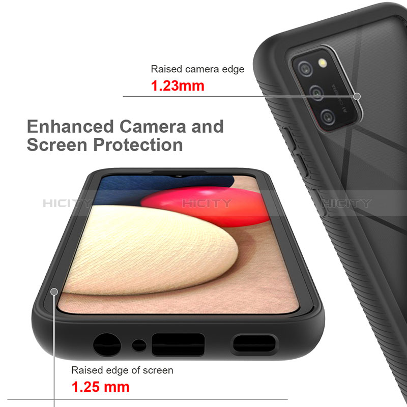 Custodia Silicone Trasparente Laterale 360 Gradi Cover JX1 per Samsung Galaxy A02s