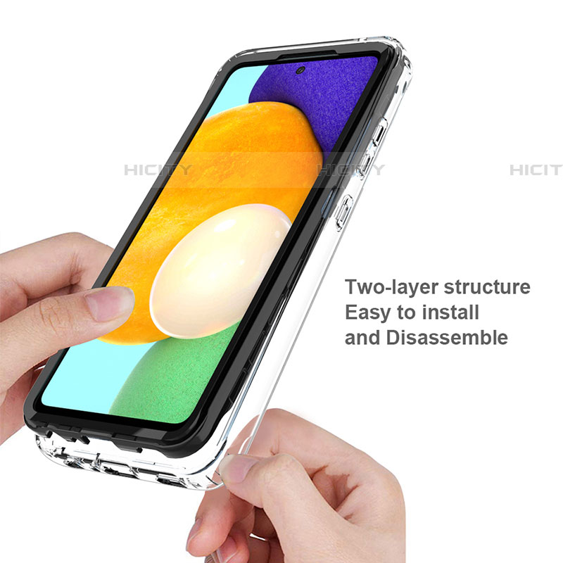 Custodia Silicone Trasparente Laterale 360 Gradi Cover JX1 per Samsung Galaxy A52 5G