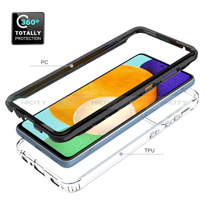 Custodia Silicone Trasparente Laterale 360 Gradi Cover JX1 per Samsung Galaxy A52s 5G