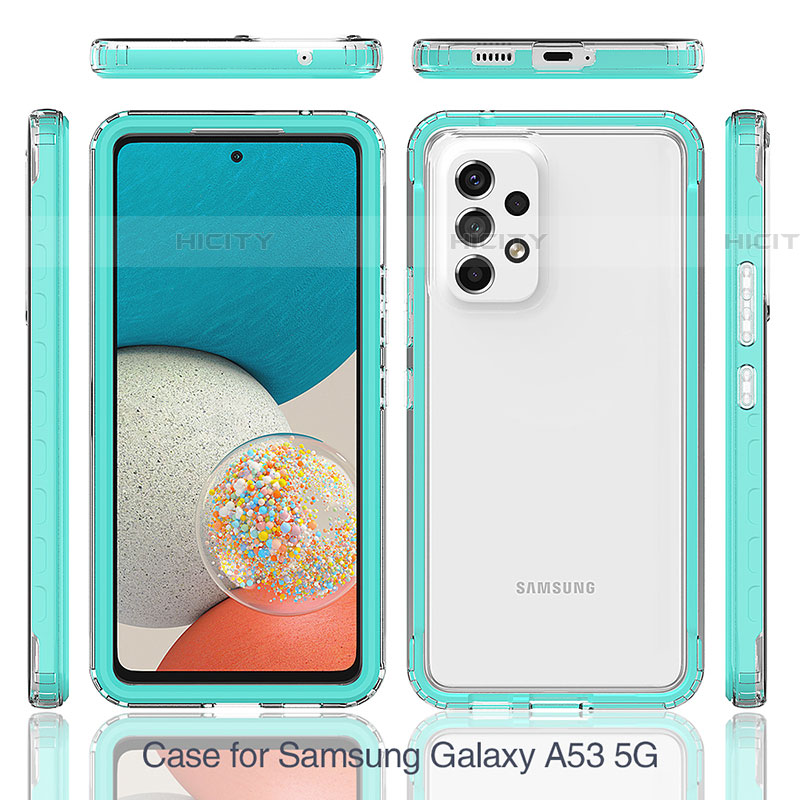 Custodia Silicone Trasparente Laterale 360 Gradi Cover JX1 per Samsung Galaxy A53 5G