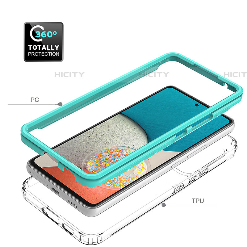 Custodia Silicone Trasparente Laterale 360 Gradi Cover JX1 per Samsung Galaxy A53 5G