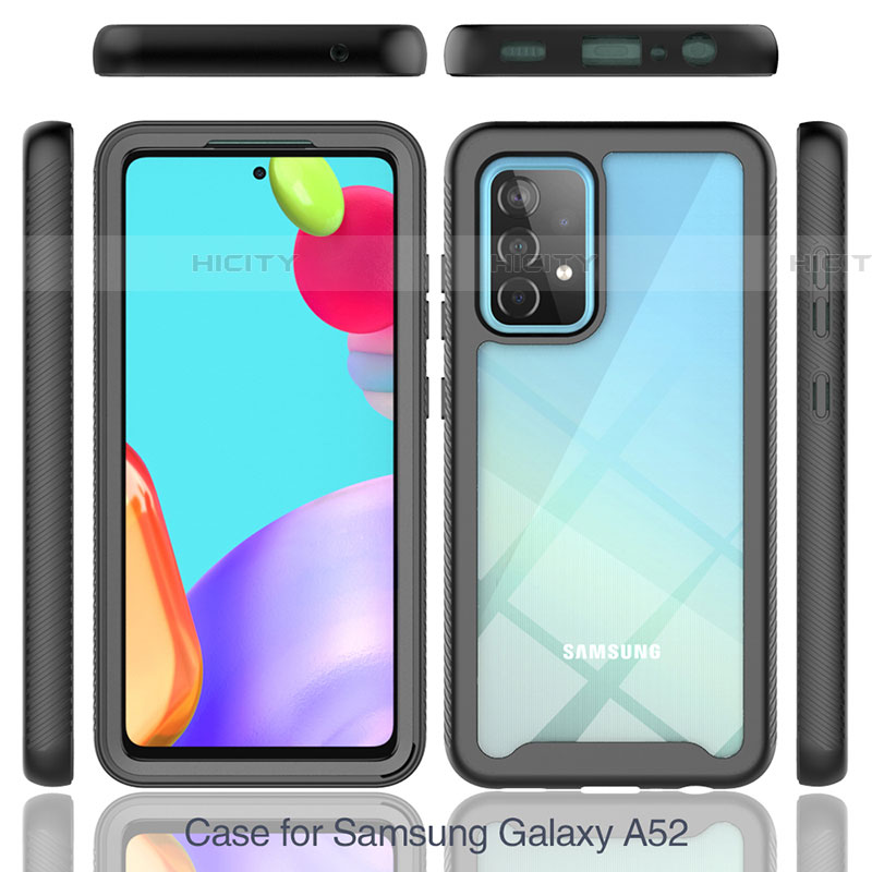 Custodia Silicone Trasparente Laterale 360 Gradi Cover JX2 per Samsung Galaxy A52 5G