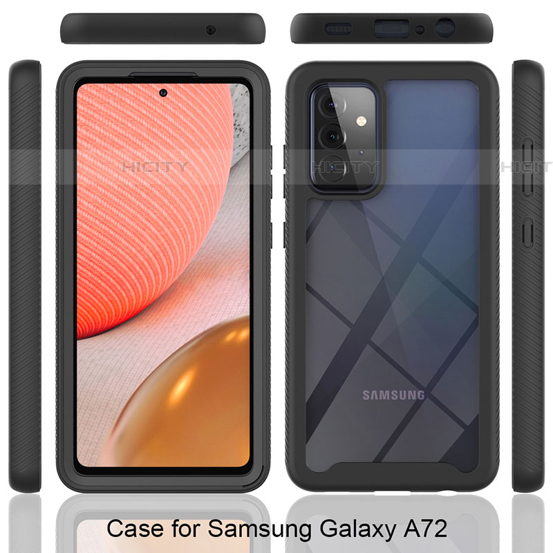 Custodia Silicone Trasparente Laterale 360 Gradi Cover JX2 per Samsung Galaxy A72 5G