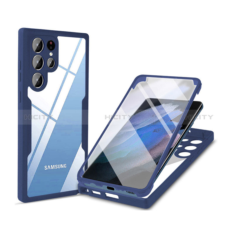 Custodia Silicone Trasparente Laterale 360 Gradi Cover M01 per Samsung Galaxy S24 Ultra 5G