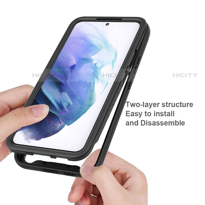Custodia Silicone Trasparente Laterale 360 Gradi Cover M02 per Samsung Galaxy S21 5G