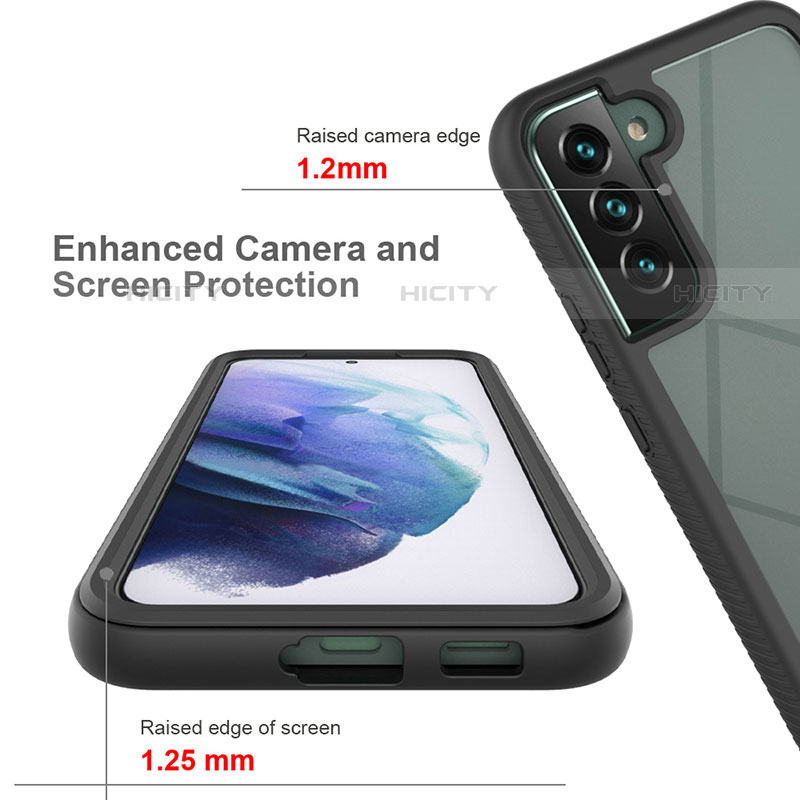 Custodia Silicone Trasparente Laterale 360 Gradi Cover M02 per Samsung Galaxy S22 5G