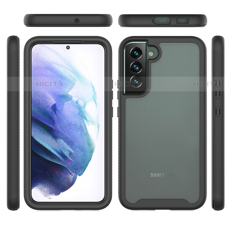 Custodia Silicone Trasparente Laterale 360 Gradi Cover M02 per Samsung Galaxy S22 Plus 5G