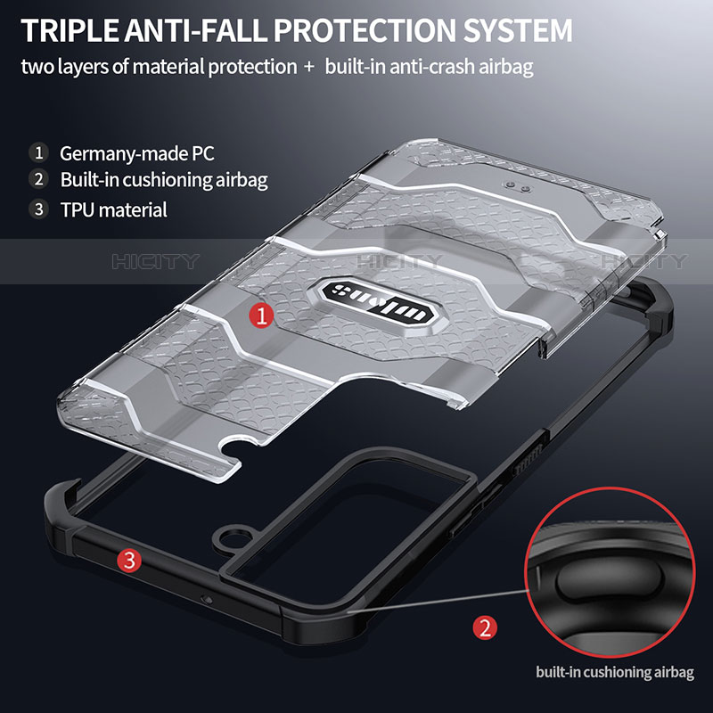 Custodia Silicone Trasparente Laterale 360 Gradi Cover M05 per Samsung Galaxy S22 5G
