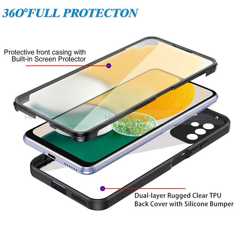 Custodia Silicone Trasparente Laterale 360 Gradi Cover MJ1 per Samsung Galaxy A04s