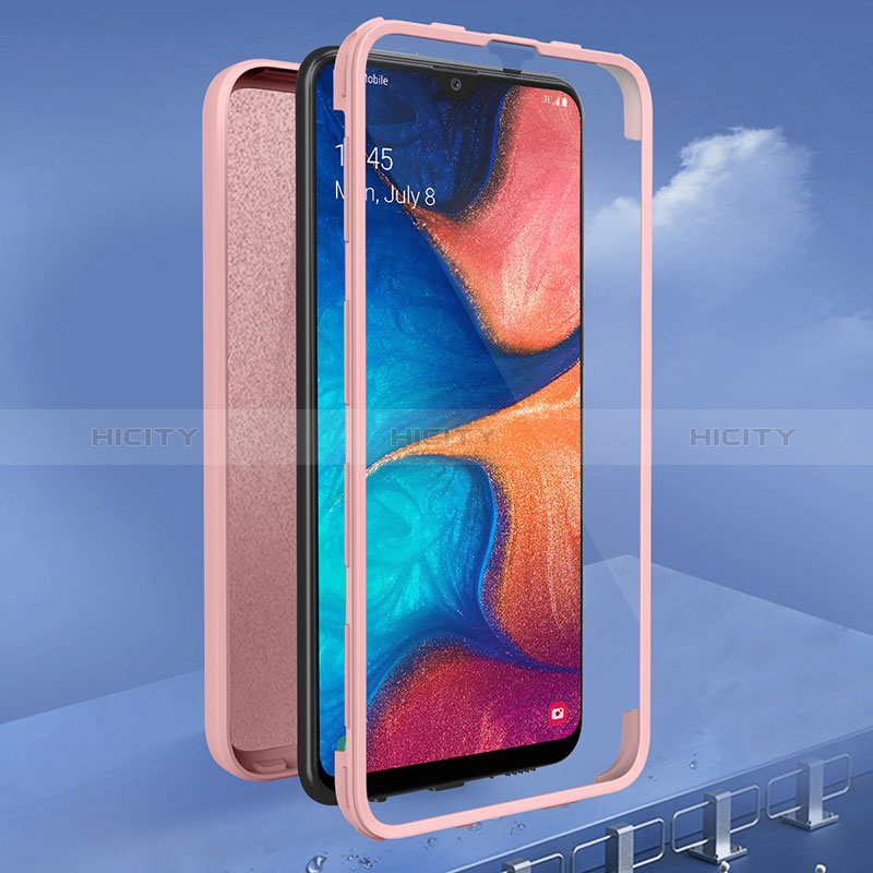 Custodia Silicone Trasparente Laterale 360 Gradi Cover MJ1 per Samsung Galaxy A30