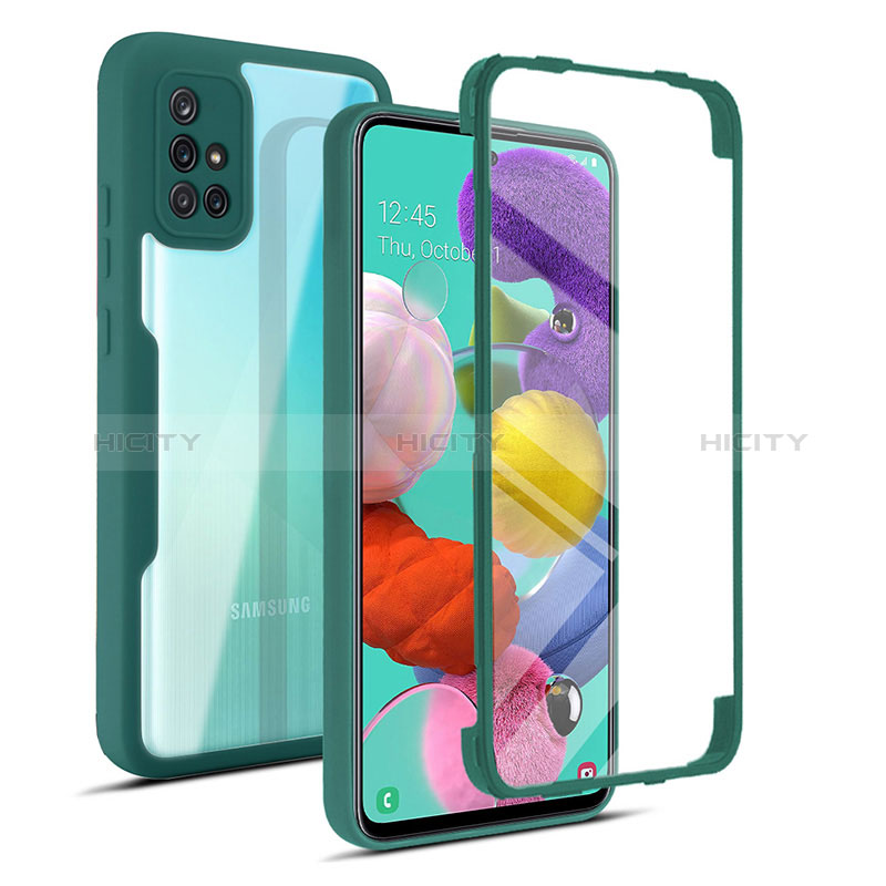 Custodia Silicone Trasparente Laterale 360 Gradi Cover MJ1 per Samsung Galaxy A51 4G