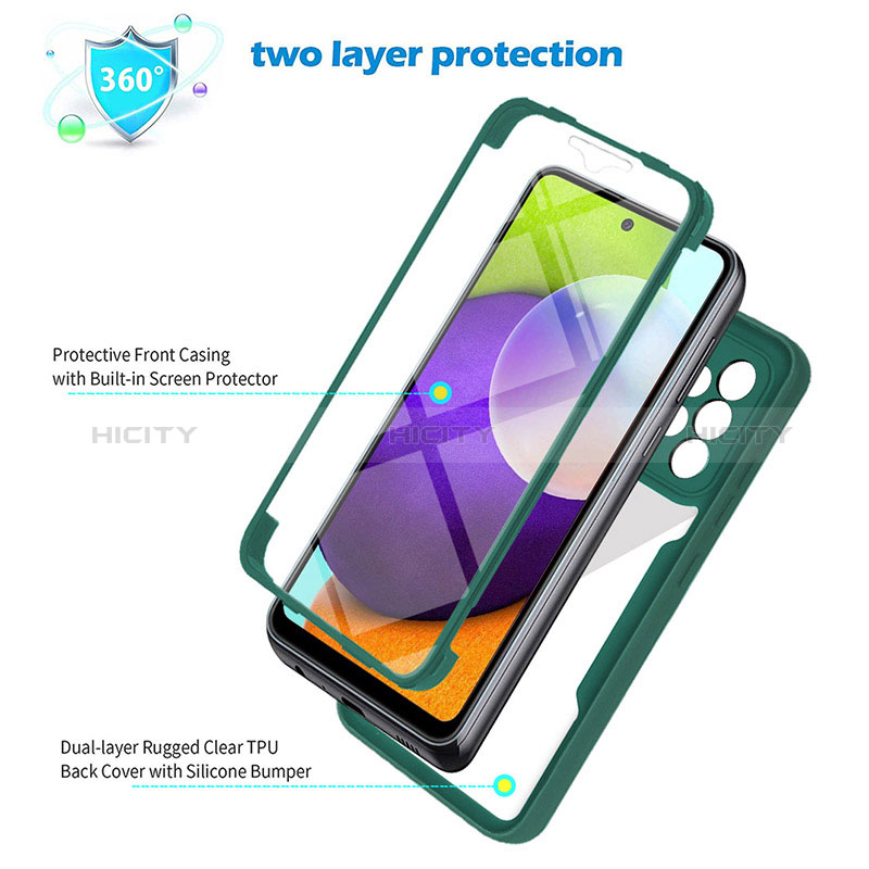 Custodia Silicone Trasparente Laterale 360 Gradi Cover MJ1 per Samsung Galaxy A52s 5G