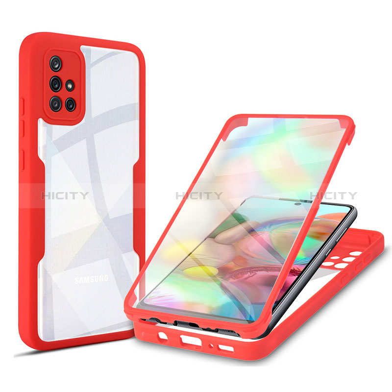 Custodia Silicone Trasparente Laterale 360 Gradi Cover MJ1 per Samsung Galaxy A71 4G A715